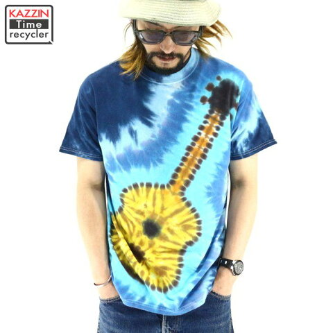 2000sGILDAN総柄タイダイTシャツ★【USA買い付け】【古着】【中古】【ユーズド】Mサイズサイケヒッピー総柄Tシャツフェス