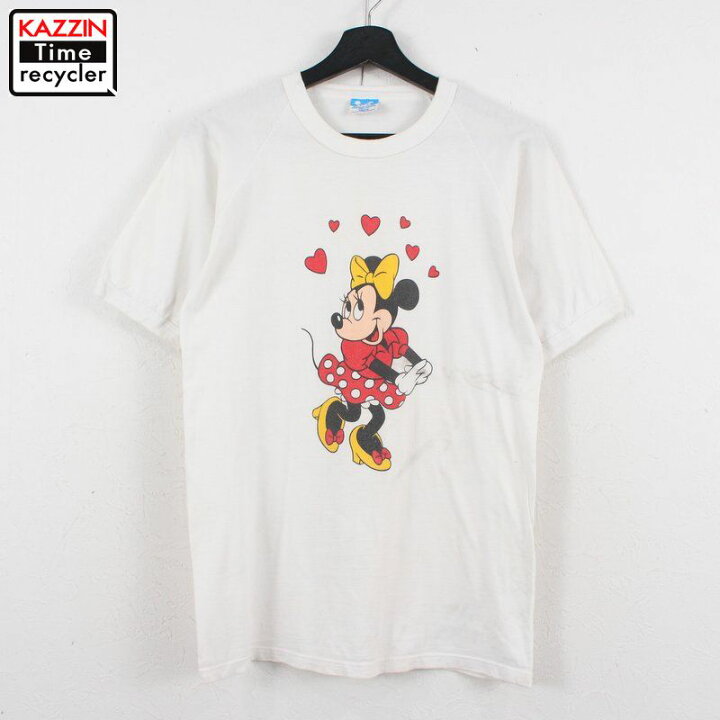 楽天市場 90s Usa製 Disney ミニーマウス 半袖 プリント Tシャツ キャラクター 古着 表記mサイズ ホワイト Vintage古着屋 Kazzintimerecycler