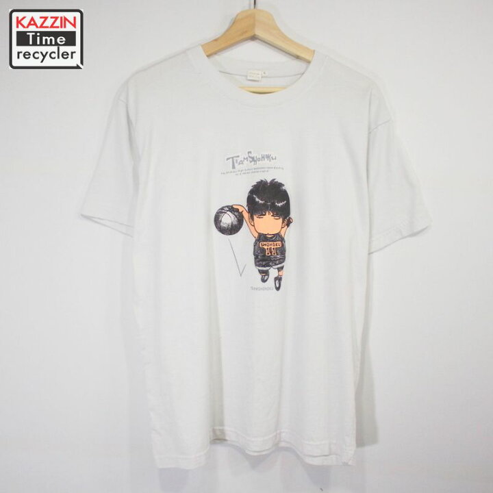 楽天市場 90s スラムダンク Slamdunk 流川楓 半袖 アニメ Tシャツ 表記xlサイズ ホワイト Vintage古着屋 Kazzintimerecycler