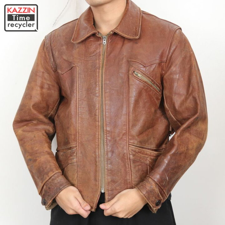 楽天市場】50s ヴィンテージ ホースハイド スポーツジャケット 古着 