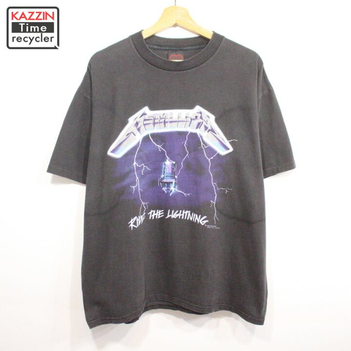 楽天市場】80s USA製 メタリカ Metallica バンドＴシャツ 古着 ☆ 表記XLサイズ ブラック : Vintage古着屋  KAZZINTimerecycler