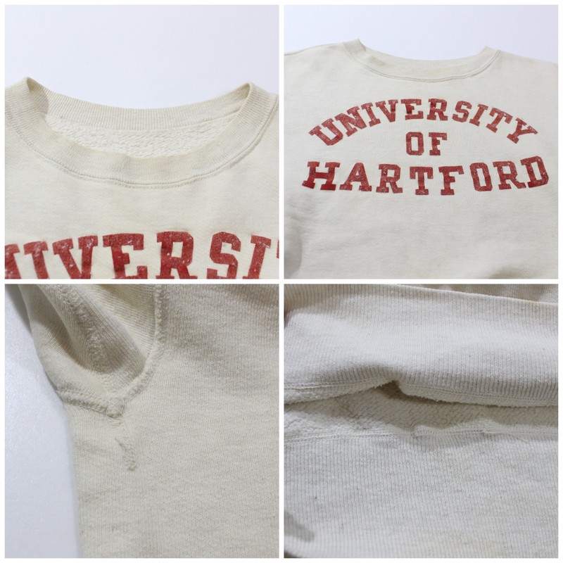 楽天市場】50s ヴィンテージ University of Hartford フロッキー