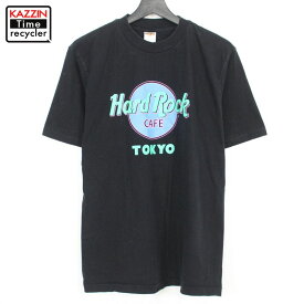 90s ハードロックカフェ HardRockCafe 半袖Tシャツ 古着 ★ 表記Lサイズ ブラック