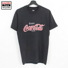 80s USA製 コカ・コーラ 半袖Tシャツ 古着 ★ 表記Mサイズ ブラック
