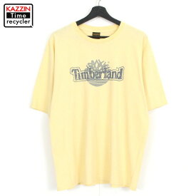 90s USA製 ティンバーランド Timberland 半袖Tシャツ 古着 ★ 表記Mサイズ イエロー
