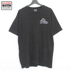 90s USA製 Fruit of the Loom トライアスロン プリント 半袖Tシャツ 古着 ★ 表記XLサイズ ビッグサイズ オーバーサイズ ブラック