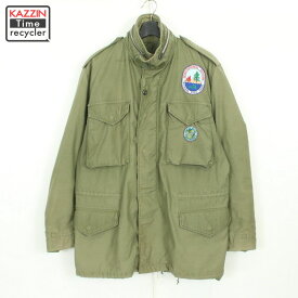70s ヴィンテージ U.S.ARMY M-65 2nd フィールドジャケット ミリタリージャケット 古着 ★ メンズ XLサイズ相当 ビッグサイズ オーバーサイズ カーキ