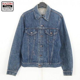 70s USA製 ヴィンテージ リーバイス Levi's 70505 4th スモールe デニムジャケット 古着 ★ メンズ Lサイズ相当 ブルー