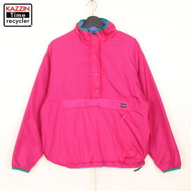 P10倍! 80s USA製 パタゴニア patagonia シンチラ グリセード リバーシブル ナイロンジャケット 古着 ★ レディース M~Lサイズ相当 ピンク・パープル