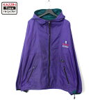 90s ヴィンテージ ヘリーハンセン HELLY HANSEN リップストップ ナイロンジャケット 古着 ★ メンズ 表記Lサイズ パープル