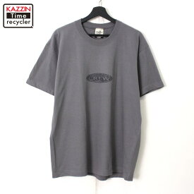 DEADSTOCK 00s USA製 Anvil BROCKUM CREW 半袖Tシャツ 古着 ★ メンズ 表記Lサイズ グレー