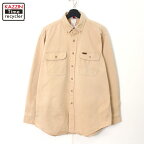 80s ヴィンテージ カーハート Carhartt ボタンダウン 長袖シャツ 古着 ★ メンズ XL~サイズ相当 ビッグサイズ オーバーサイズ ベージュ