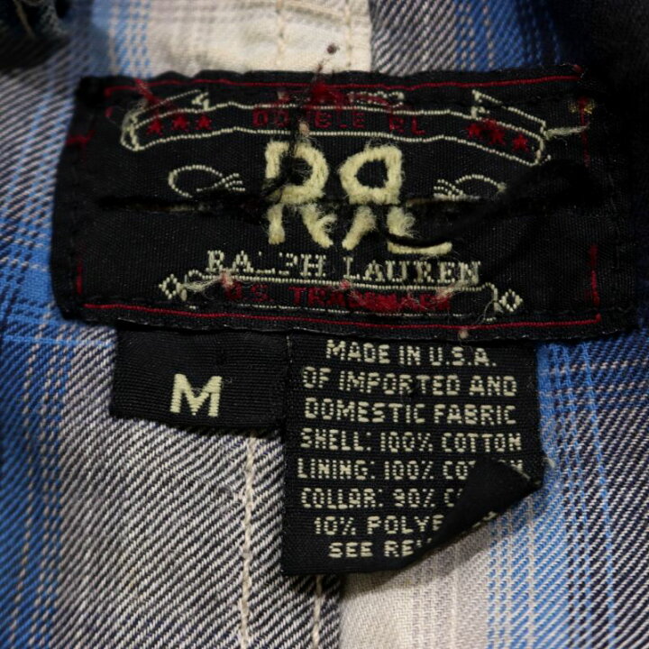 楽天市場】90s USA製 ヴィンテージ ダブルアールエル RRL 裏地オンブレ 