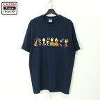 00s PEANUTS ピーナッツ 半袖Tシャツ 古着 ★ メンズ 表記Lサイズ ネイビー