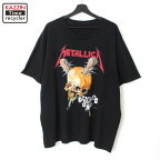 00s メタリカ Metallica パスヘッド PUSHEAD バンドTシャツ 古着 ★ メンズ XL~サイズ相当 ビッグサイズ オーバーサイズ ブラック