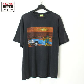 P10倍! 90s ヴィンテージ スクービー・ドゥー Scooby-Doo 半袖Tシャツ 古着 ★ メンズ 表記Lサイズ ブラック