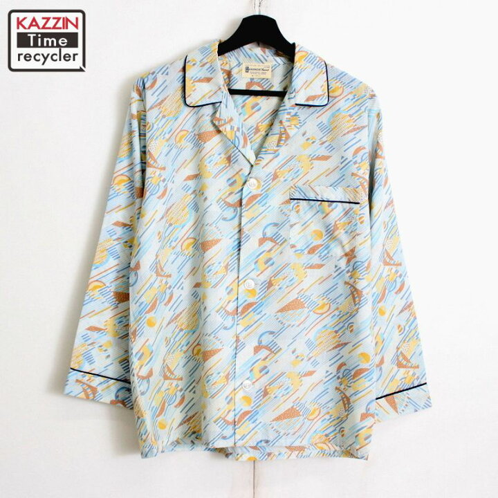 楽天市場】70s ヴィンテージ 総柄 パジャマシャツ 古着 ☆ メンズ 表記 