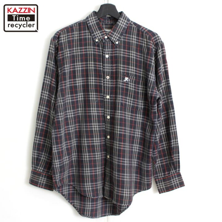 楽天市場】90s ヴィンテージ バーバリー BURBERRY チェック柄 ボタン  