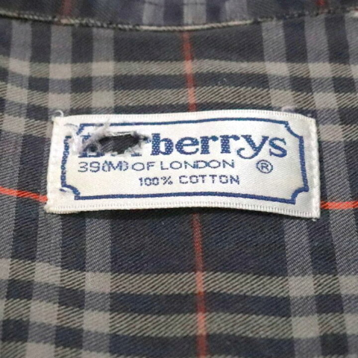楽天市場】90s ヴィンテージ バーバリー BURBERRY チェック柄 ボタン  