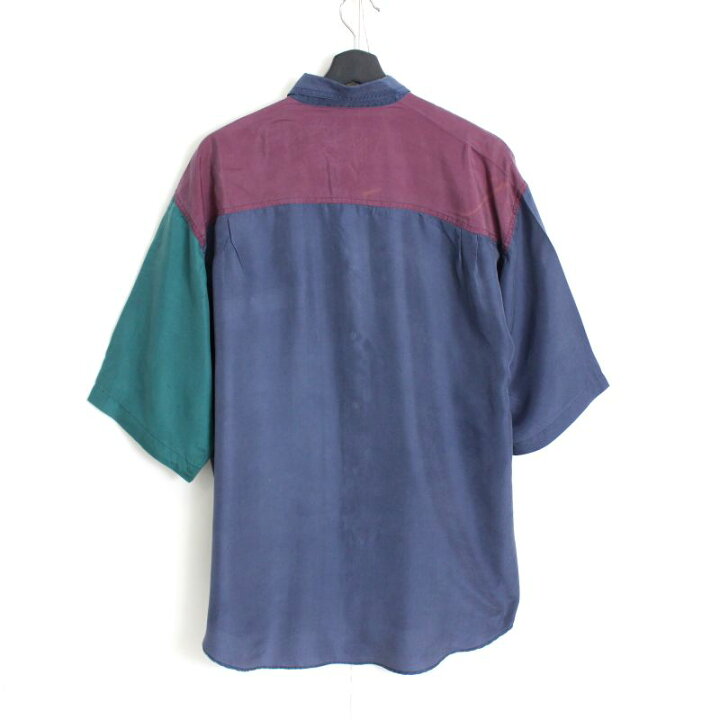 楽天市場】P10倍! 90s ヴィンテージ クレイジーパターン シルク 半袖  