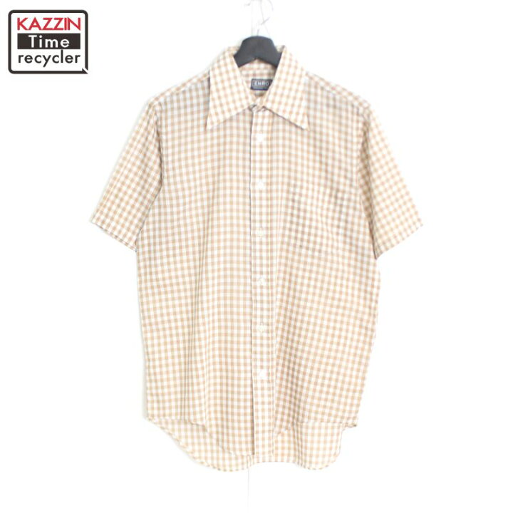 楽天市場】70s ヴィンテージ ENRO チェック柄 半袖シャツ 古着 