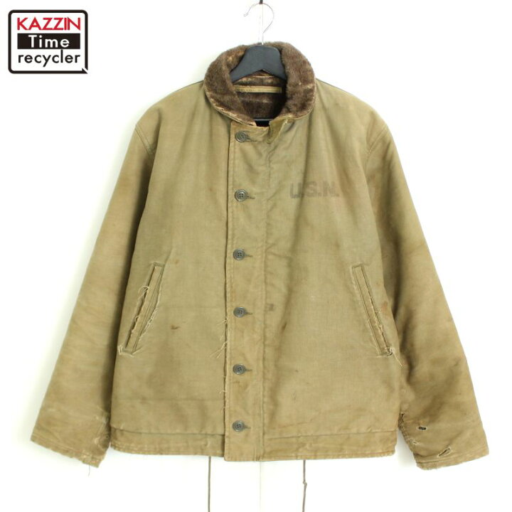 楽天市場】40s USA製 ヴィンテージ U.S.NAVY N-1 デッキジャケット 