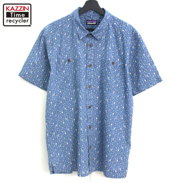 楽天市場】00s パタゴニア patagonia 総柄 バックステップシャツ 