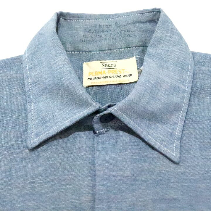 楽天市場】70s ヴィンテージ シアーズ Sears シャンブレー 半袖ワーク  