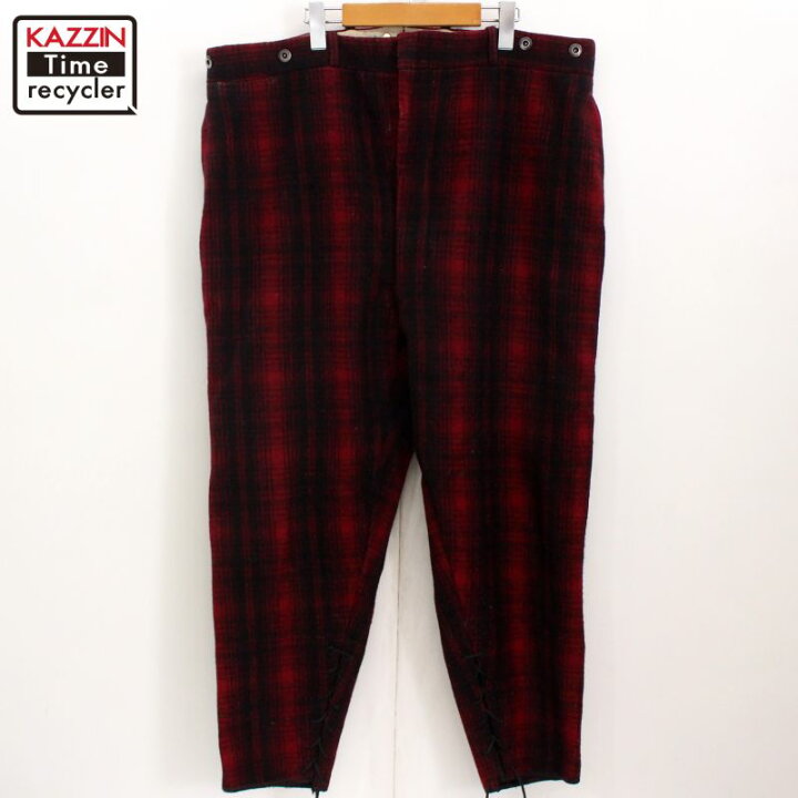 楽天市場】50s ヴィンテージ ウールリッチ WOOLRICH チェック柄 裾 