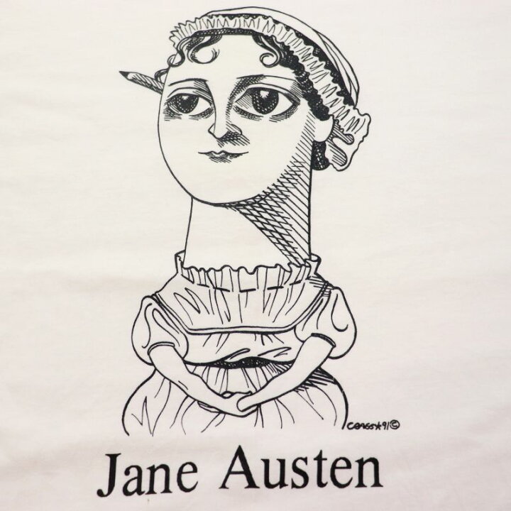 楽天市場】90s USA製 ヴィンテージ Hanes アート 偉人 Jane Austen 