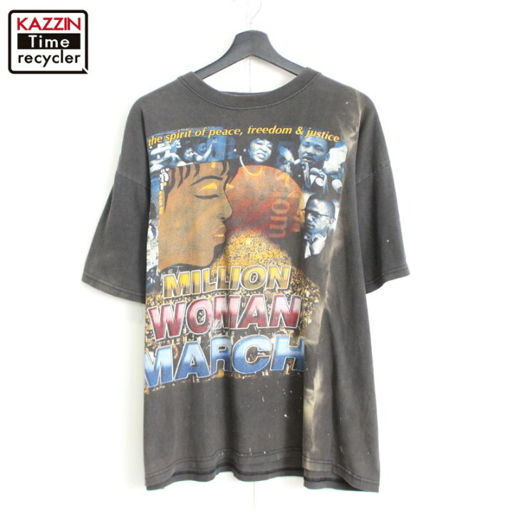 楽天市場】90s ヴィンテージ MILLION WOMAN MARCH 半袖Tシャツ 古着 
