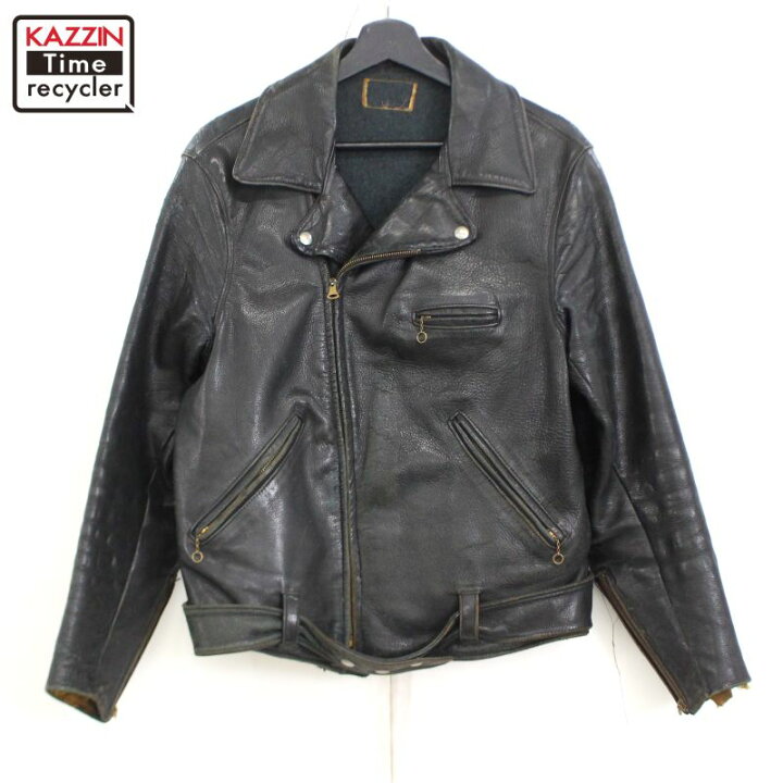 楽天市場】40s ヴィンテージ コの字 ホースハイド レザージャケット  