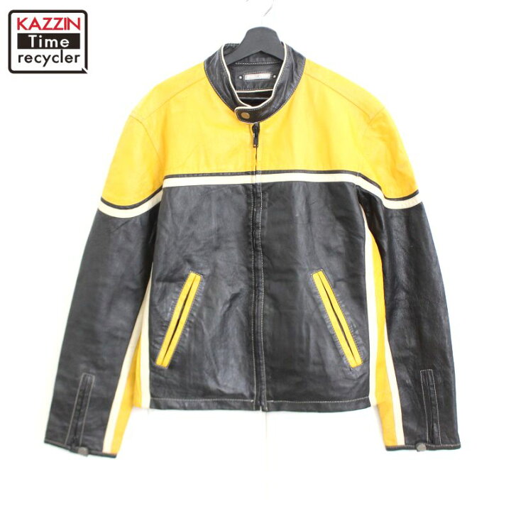 楽天市場】00s WILSONS シングルライダースジャケット 古着 ☆ メンズ  