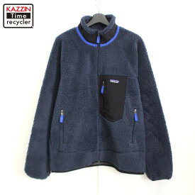 00s パタゴニア patagonia フリースジャケット 古着 ★ メンズ 表記Lサイズ ネイビー