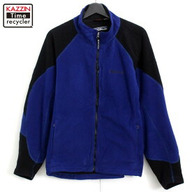 00s Marmot マーモット 2トーンカラー WINDSTOPPER フリースジャケット 古着 ★ メンズ 表記Lサイズ ブラック・ブルー