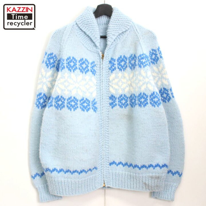 楽天市場】P10倍! 70s ヴィンテージ ノルディック柄 ウール カウチン 