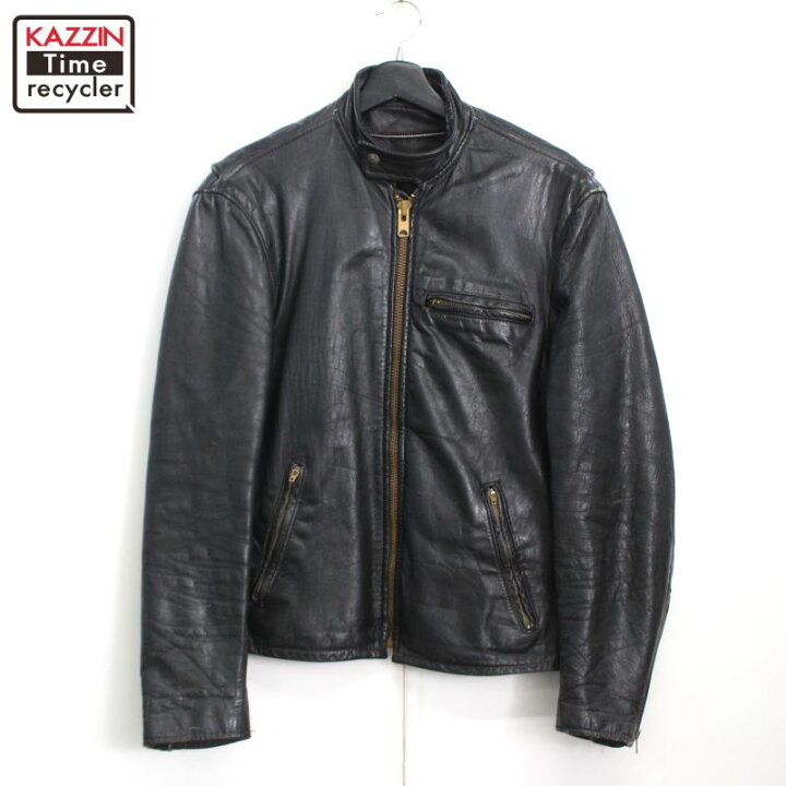楽天市場】70s ヴィンテージ レザー シングルライダースジャケット 