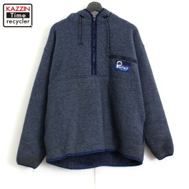 90s USA製 ヴィンテージ Penfield ハーフジップ フリースジャケット 古着 ★ メンズ 表記Lサイズ ブルー