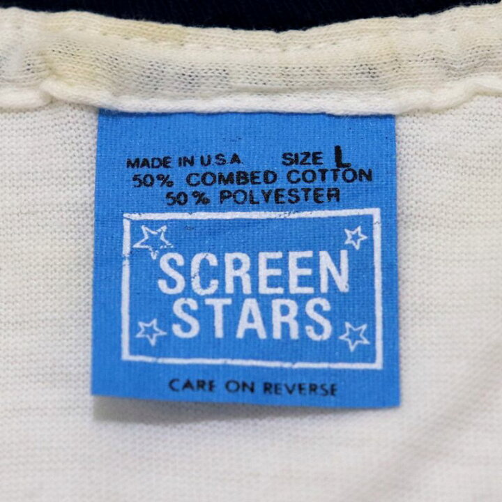 楽天市場】80s USA製 ヴィンテージ SCREEN STARS リンガーTシャツ 