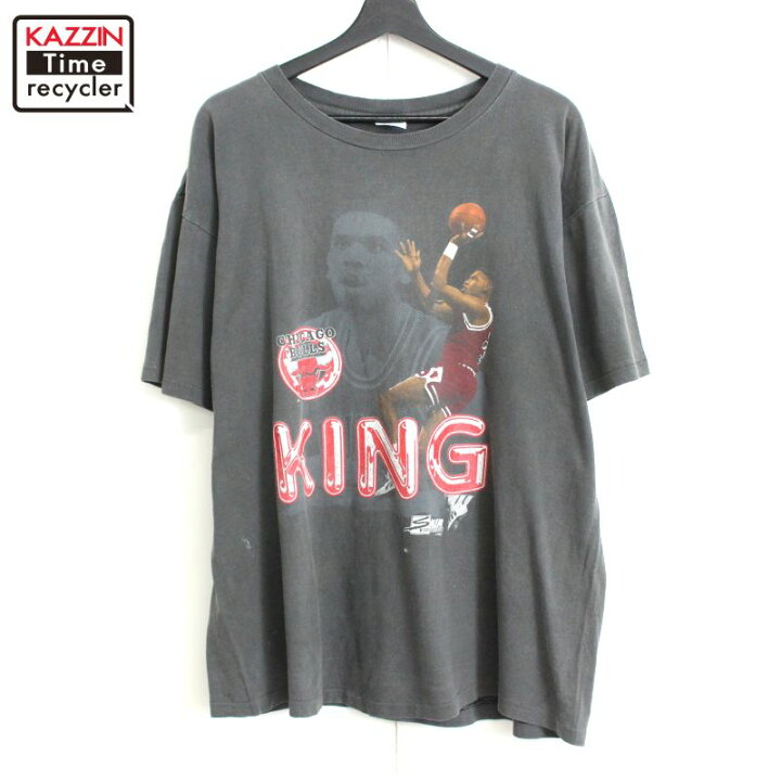 90s USA製 NBA シカゴブルズ ブルヘッド 半袖 Tシャツ カットソー