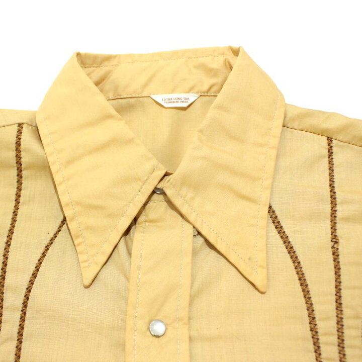 楽天市場】70s ヴィンテージ ウエスタンシャツ 古着 ☆ メンズ Mサイズ 