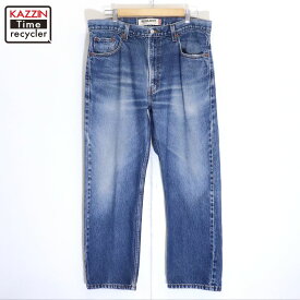 【中古】00s リーバイス Levi's 505 デニムパンツ 古着 メンズ XLサイズ相当 ビッグサイズ オーバーサイズ ブルー