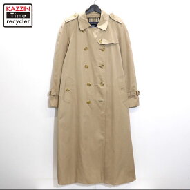 【中古】90s ヴィンテージ バーバリー BURBERRY トレンチコート 古着 メンズ Mサイズ相当 ベージュ