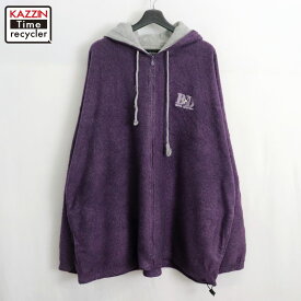 【中古】00s ビッグドッグス BIG DOGS ジップアップ フリース フリースジャケット 古着 メンズ XL~サイズ相当 ビッグサイズ オーバーサイズ パープル