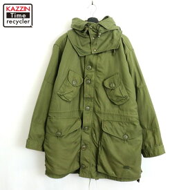 【中古】80s ヴィンテージ カナダ軍 フルセット モッズコート ECWパーカー ミリタリージャケット 古着 メンズ XL~サイズ相当 ビッグサイズ オーバーサイズ オリーブグリーン