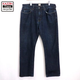 【中古】00s ジェイクルー J.CREW デニムパンツ 古着 メンズ XLサイズ相当 ビッグサイズ オーバーサイズ ネイビー