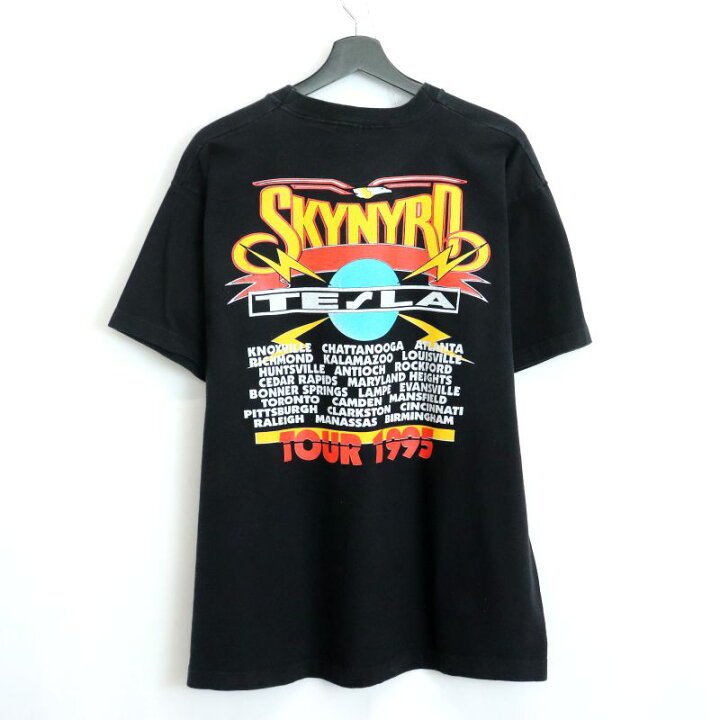 楽天市場】【中古】90s ヴィンテージ Lynyrd Skynyrd×Tesla バンドT 