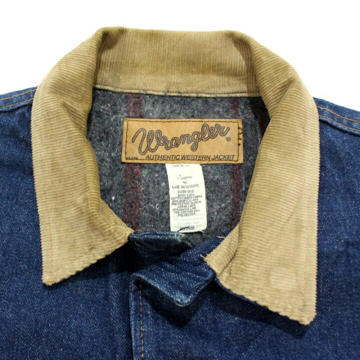 楽天市場】【中古】80s USA製 ヴィンテージ ラングラー Wrangler 裏地 