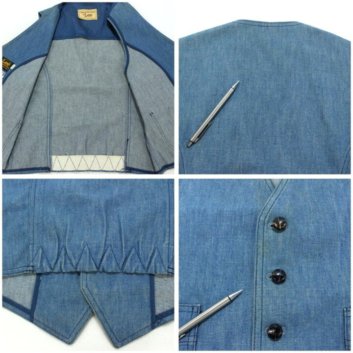 楽天市場】【中古】70s USA製 ヴィンテージ リー Lee デニムベスト 
