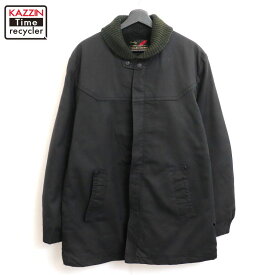 【中古】70s ヴィンテージ シアーズ Sears 裏地ボア ファラオ ジャケット 古着 メンズ XLサイズ相当 ビッグサイズ オーバーサイズ ブラック